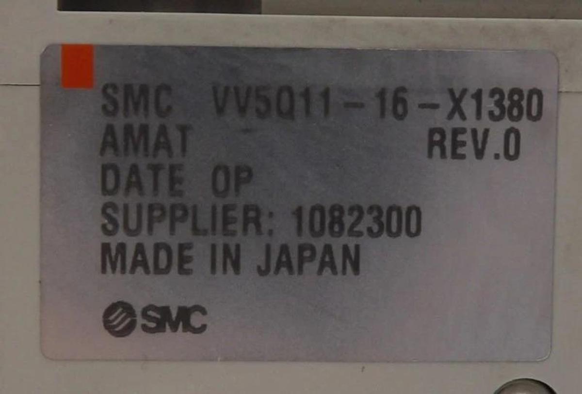 Used SMC VV5Q11-16-X1380 16-Port Pneumatic Manifold NP420-DN2A Lot of 2 Working