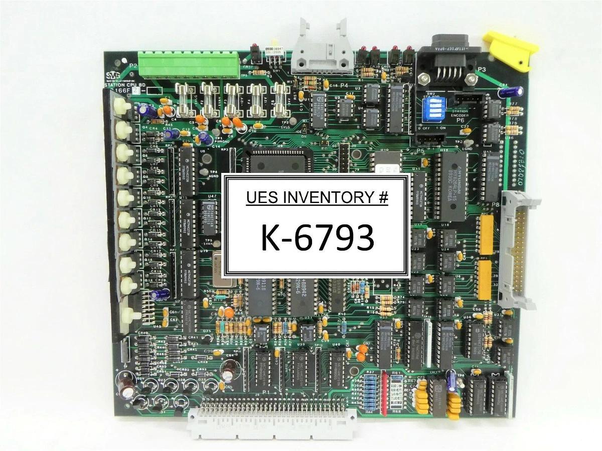 Used SVG Silicon Valley Group 80166F02-1 DEV Station CPU BD PCB Card 90S DUV Working