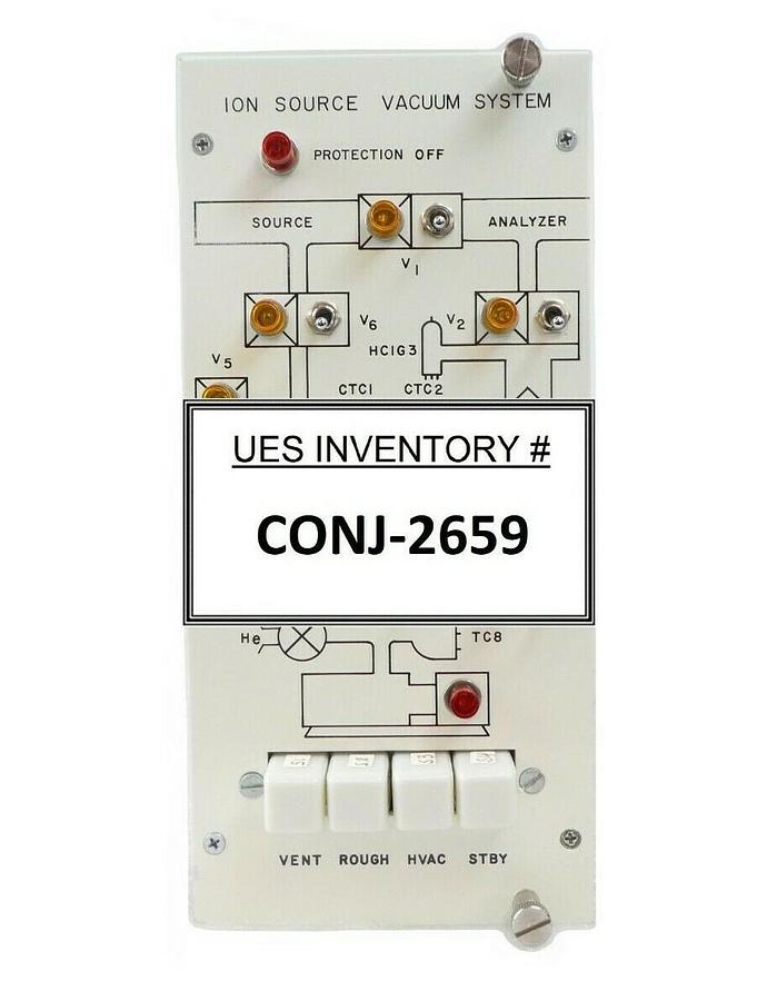 Used Varian Ion Implant Systems 07610001 Ion Source Vacuum System Rev. G Working