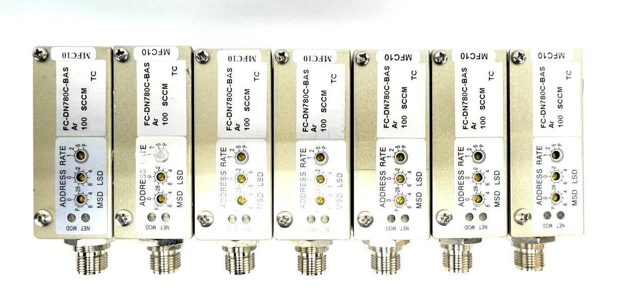 Used Aera FC-DN780C-BAS Mass Flow Controller MFC Lot of 7 AMAT 3030-14167 0190-26318