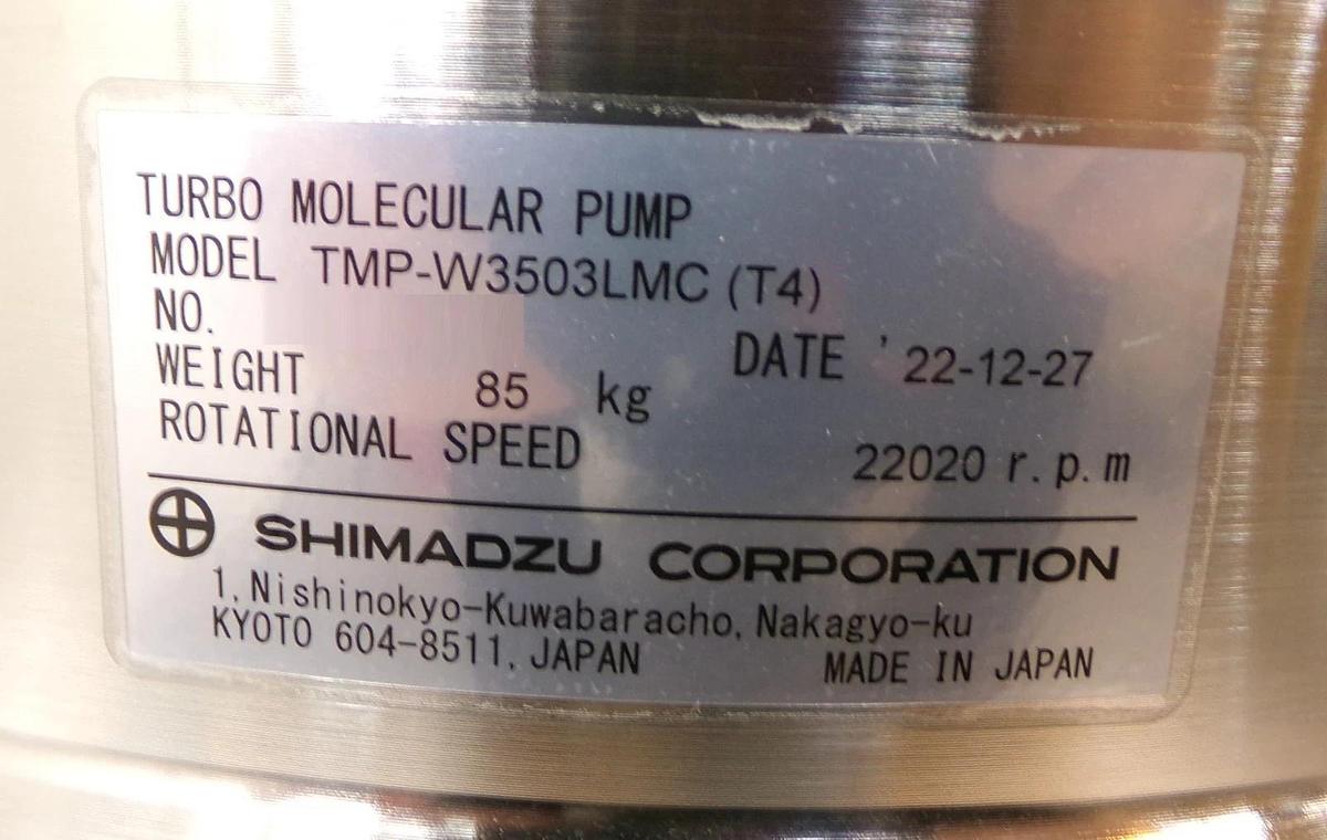 Used TMP Shimadzu TMP-W3503LMC (T4) Turbomolecular Pump Communication Turbo Working