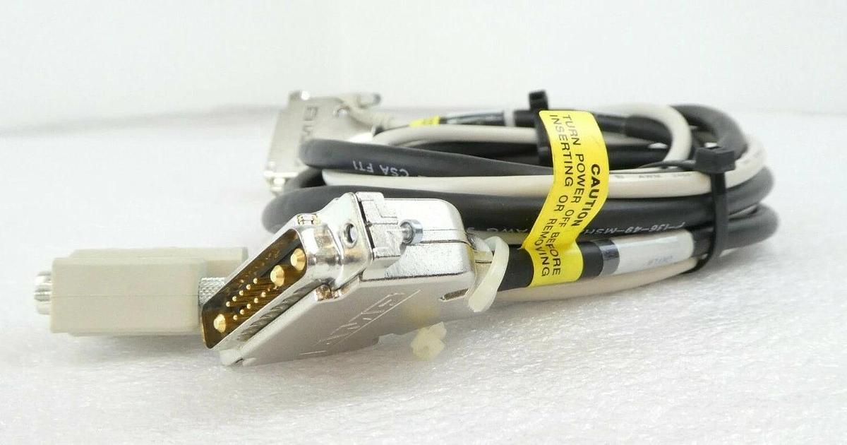Used Brooks 002-8538-04 Prealigner Interface Cable Set of 2 KLA-Tencor eS31 Working
