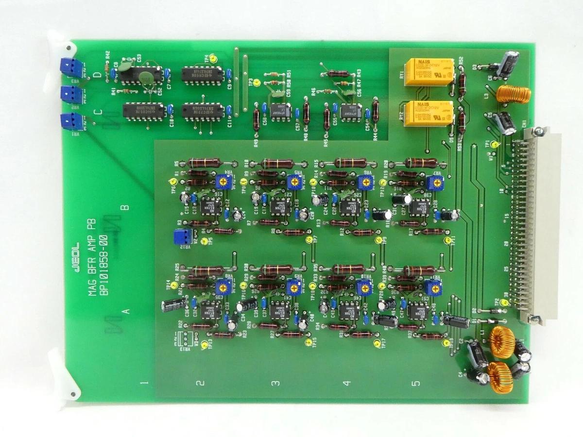 Used JEOL BP101858-00 Amplifier PCB Card MAG BFR AMP PB JWS-2000 SEM Working Spare