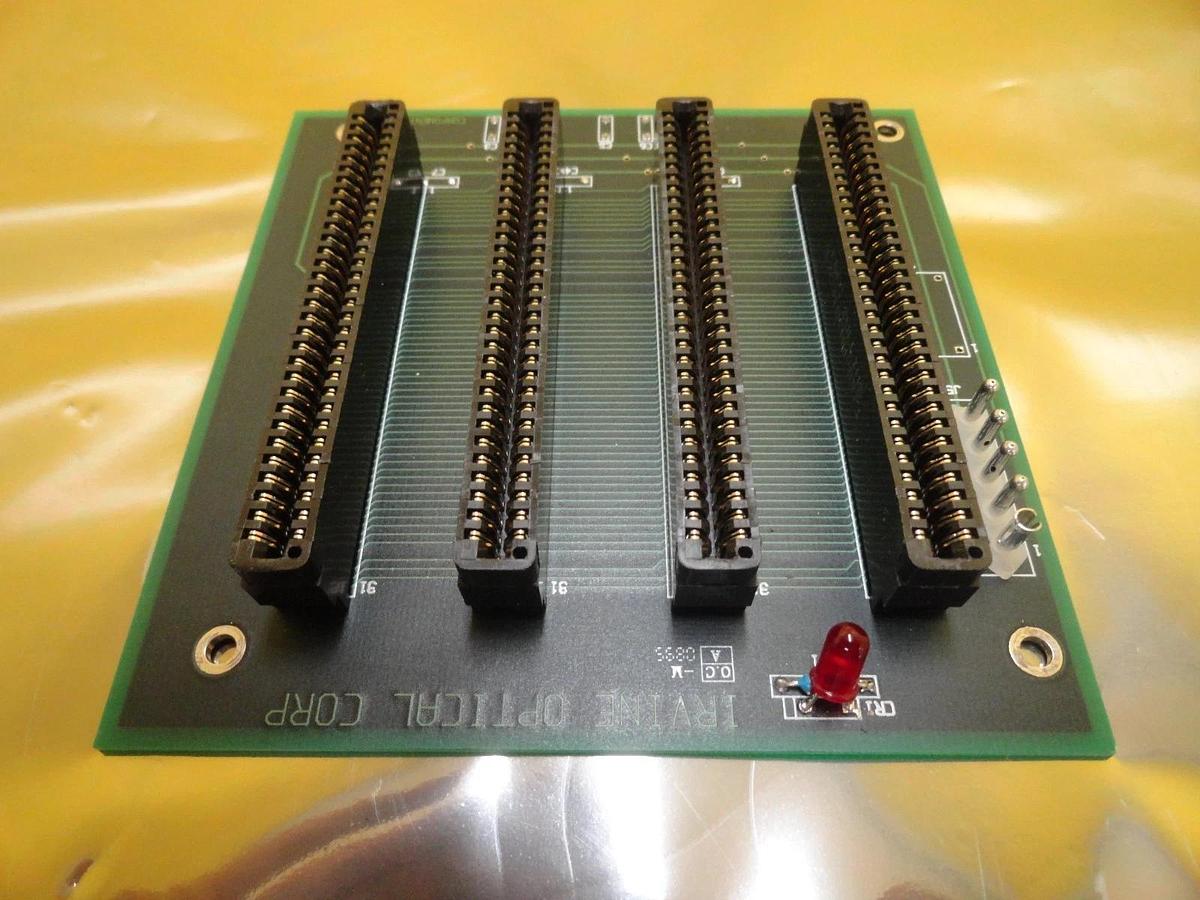 Used Irvine Optical 015-0851-01 4-Slot Motherboard Backplane PCB Board Used Working