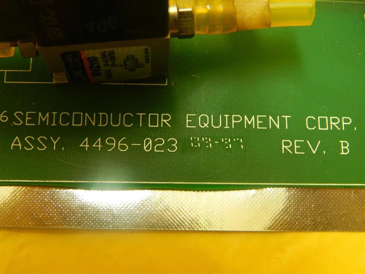 Used Semiconductor Equipment Corp 4496-023 Pneumatic Manifold PCB 410 Bonder Used