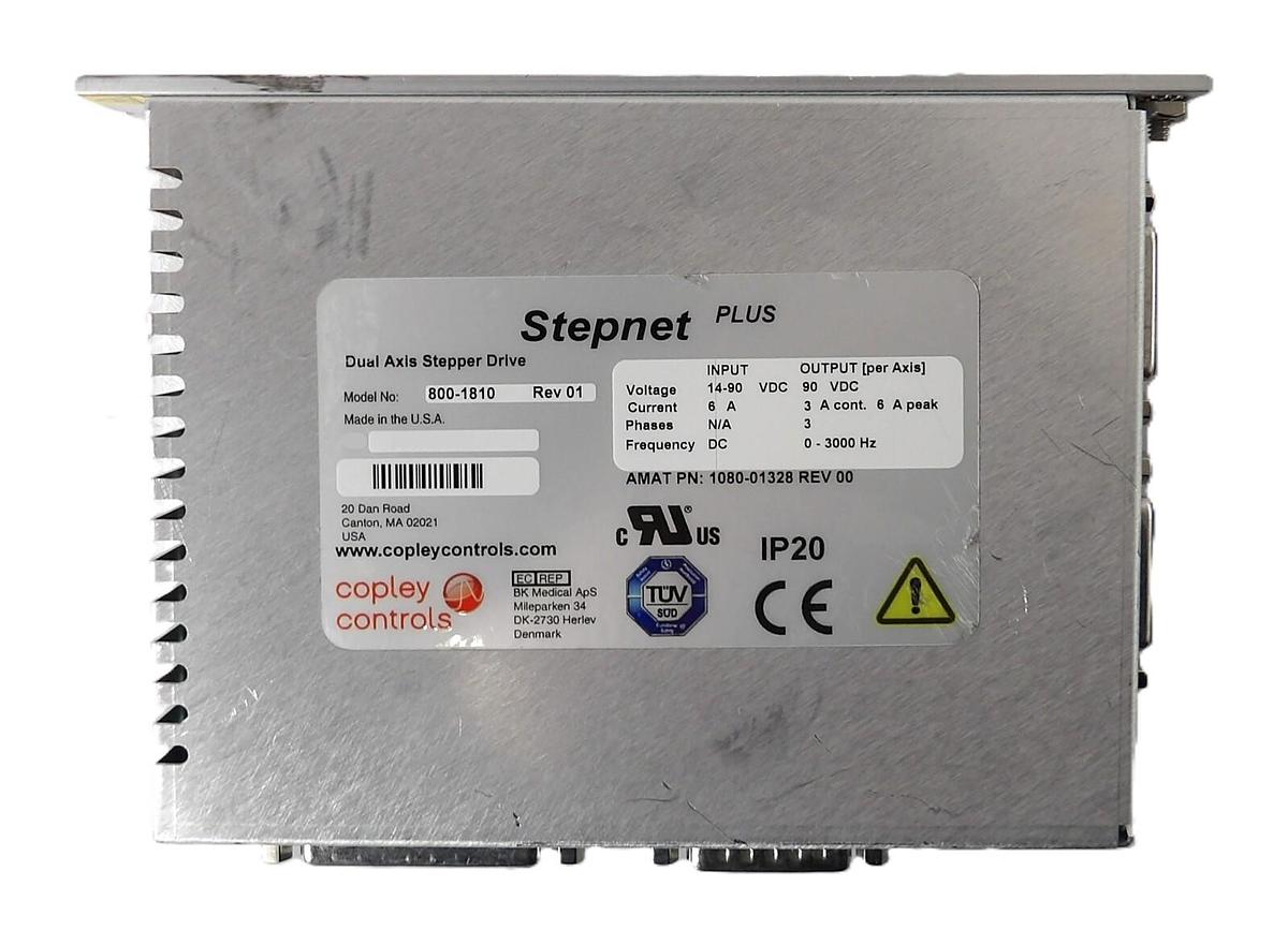 Used Copley Controls 800-1810 Dual Axis Stepper Drive Stepnet Plus Working Surplus
