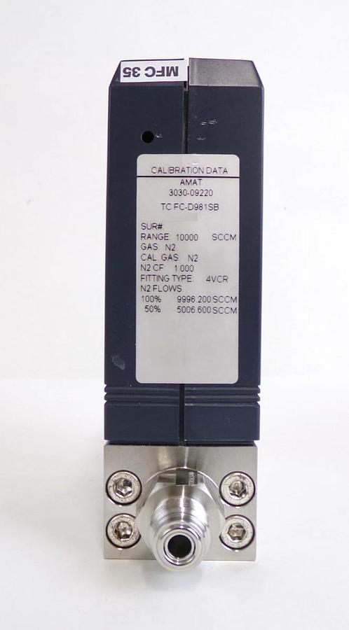 Used Aera FC-D981 Mass Flow Controller MFC 10000 SCCM Lot of 2 Surplus