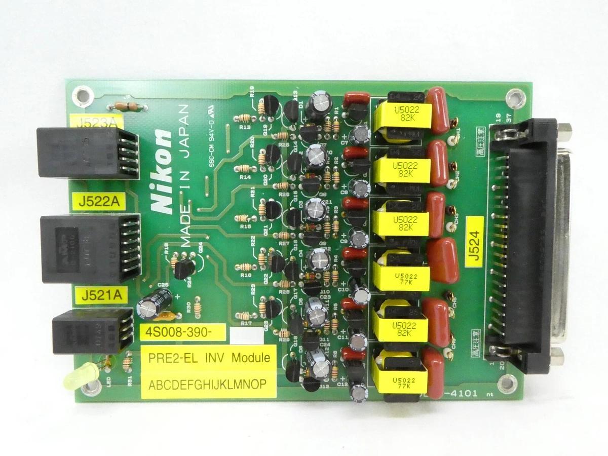 Used Nikon 4S008-390 PRE2-EL INV Module Board PCB Nikon NSR Series Working Surplus