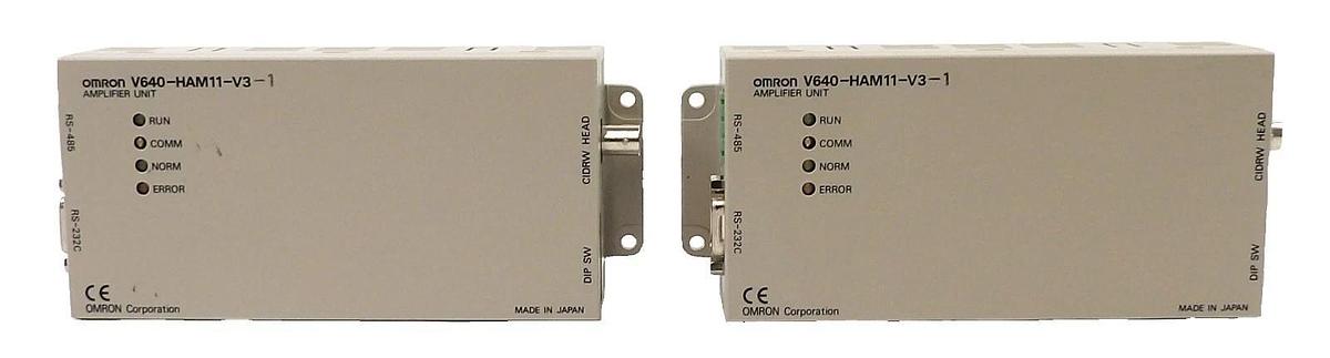 Used Omron V640-HAM11-V3-1 Amplifier Unit Reseller Lot of 2 Working Surplus