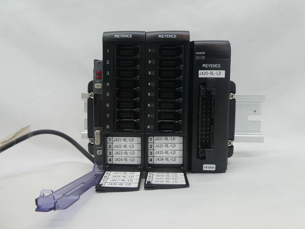 Used Keyence FS Photoelectric Sensor Assembly AP-V41A FS-2503 FS-2502 NSR FX-601F