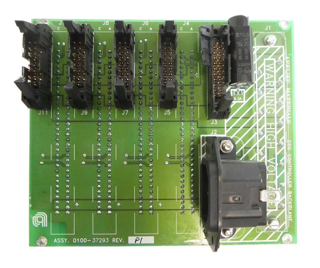 Used AMAT Applied Materials 0100-37293 ESC Controller Backplane PCB Working Surplus