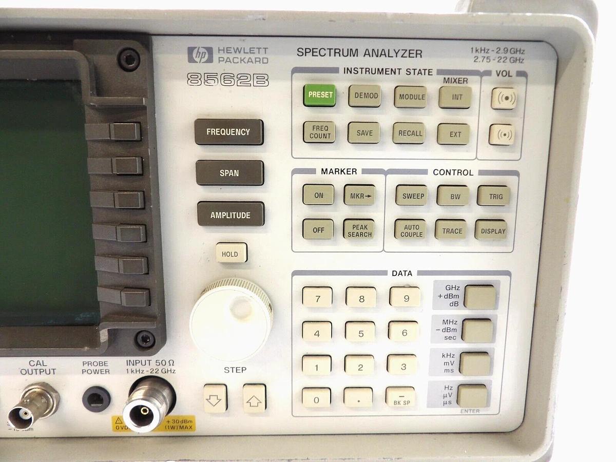 Used HP Hewlett-Packard 8562B Spectrum Analyzer 1kHz-2.9GHz 2.75-22GHz Spare Surplus