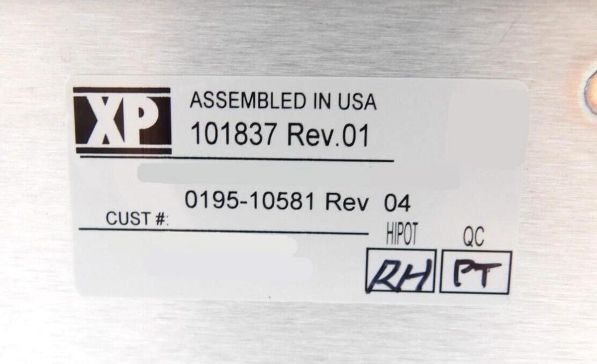 XP Power 101837 650W DC Power Supply 300mm Etch AMAT 0195-10581 New