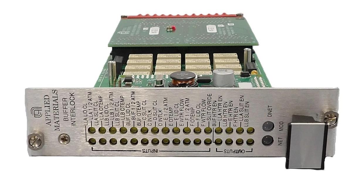 Used AMAT Applied Materials 0090-00353 Buffer Interlock PCB Card 0100-20458 Working