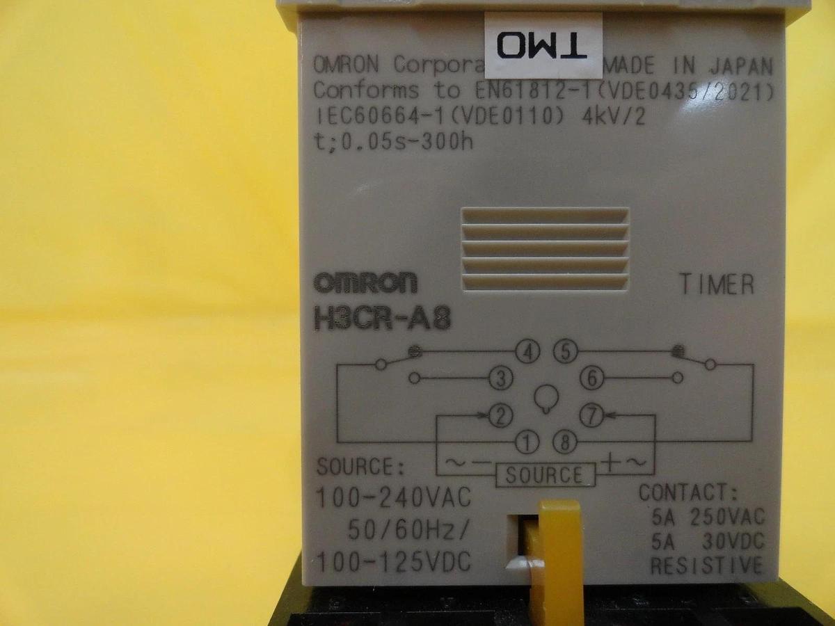 Used Omron H3CR-H8L Timer Relay H3CR-A8 Reseller Lot of 4 Used Working