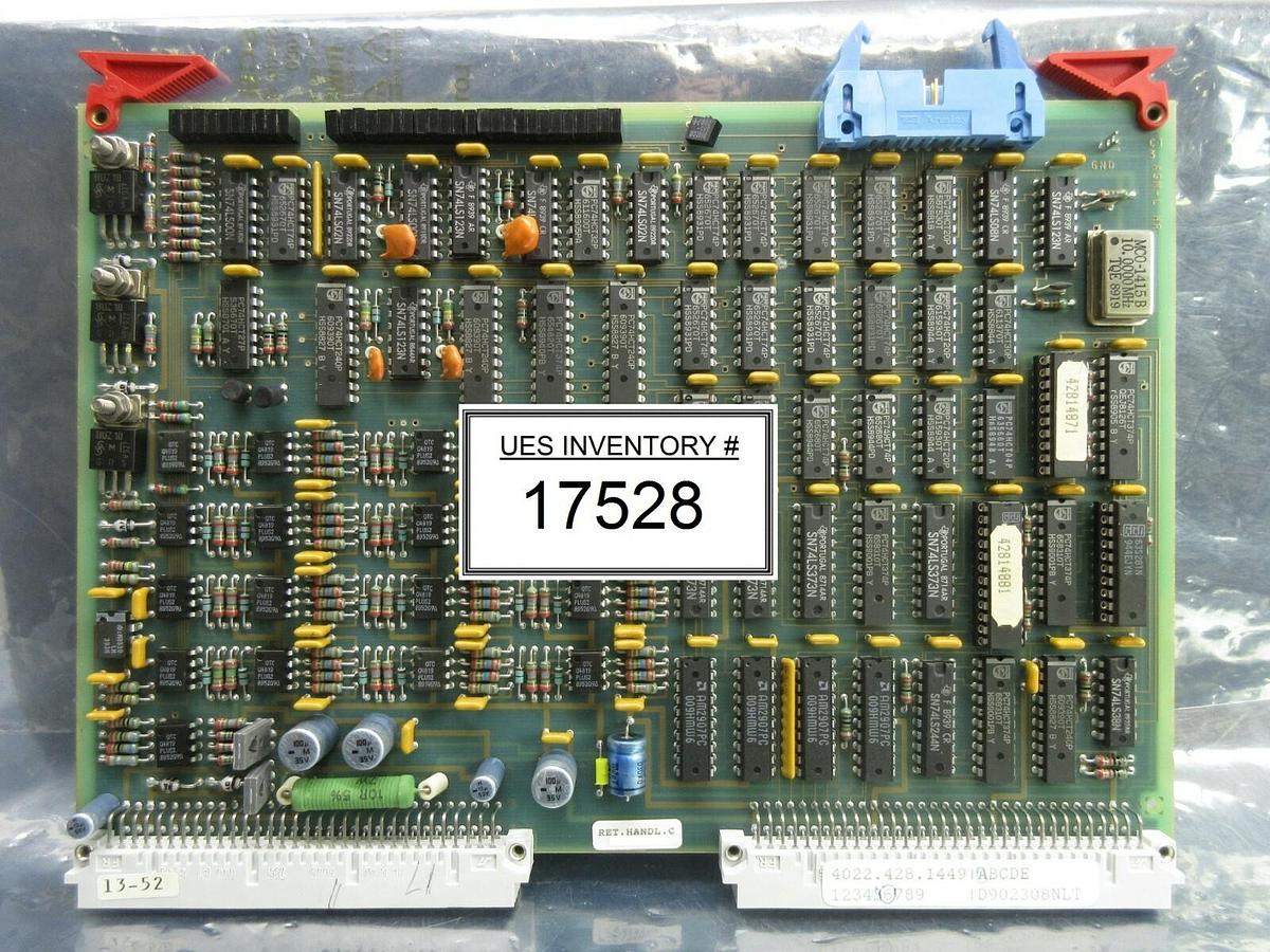 Used ASML 4022.428.14490 Reticle Handling Control PCB Card PAS 5000/2500 Used Working