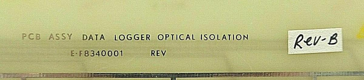 Used Varian Semiconductor VSEA E-F8340001 Data Logger Optical Isolation PCB Rev. B