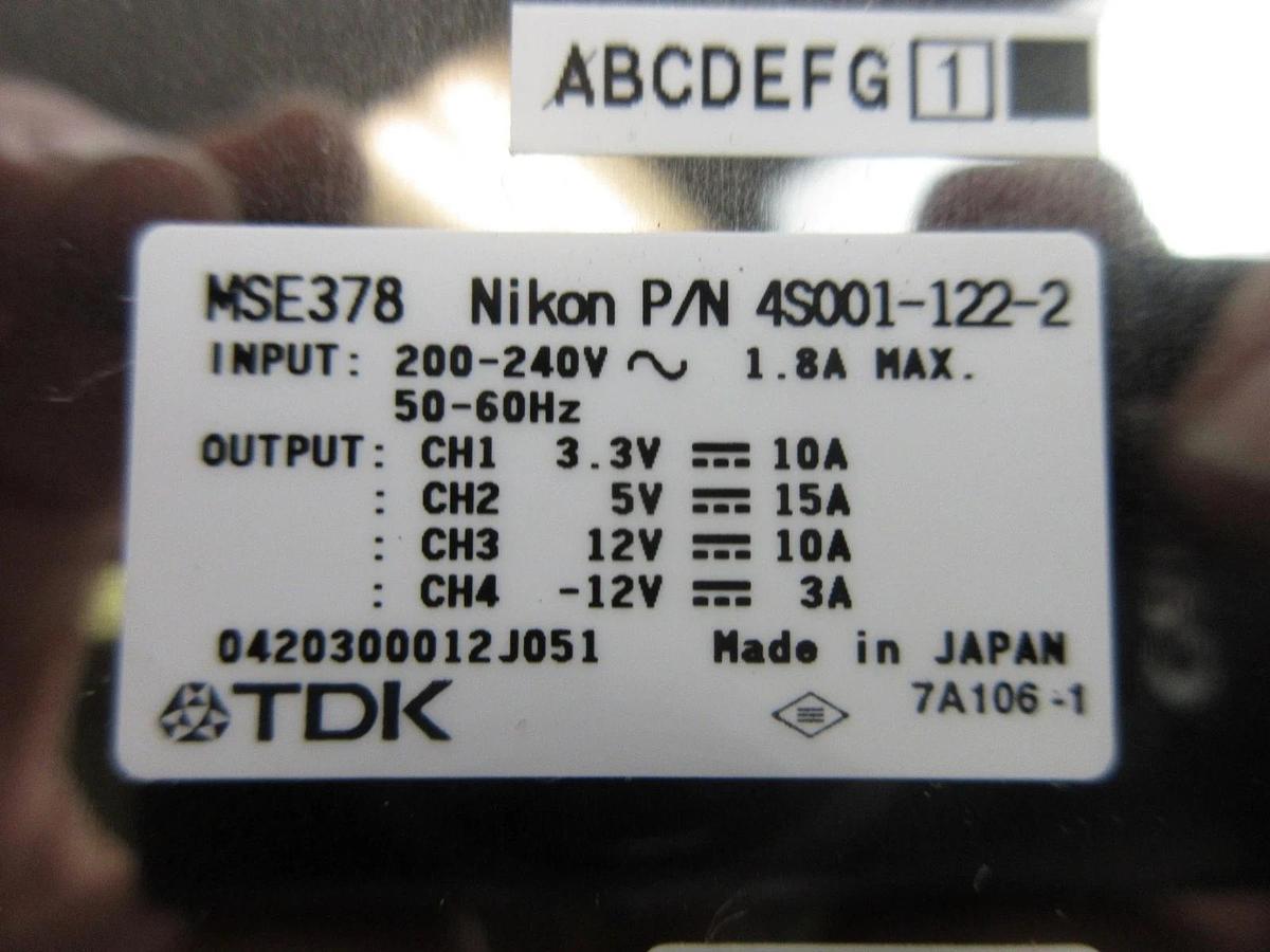 Used TDK MSE378 Power Supply PCB Card Nikon 4S001-122-2 NSR-S620D ArF Working