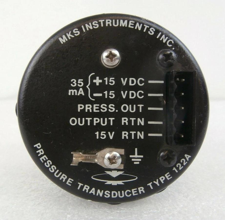 Used MKS Instruments 122AA-00010-B-SP023-87 Baratron Transducer Tested Working