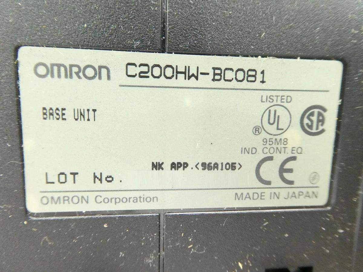 Used Omron C200HX Programmable Logic Controller PLC Microbar Mini Trackmate CPU44-E