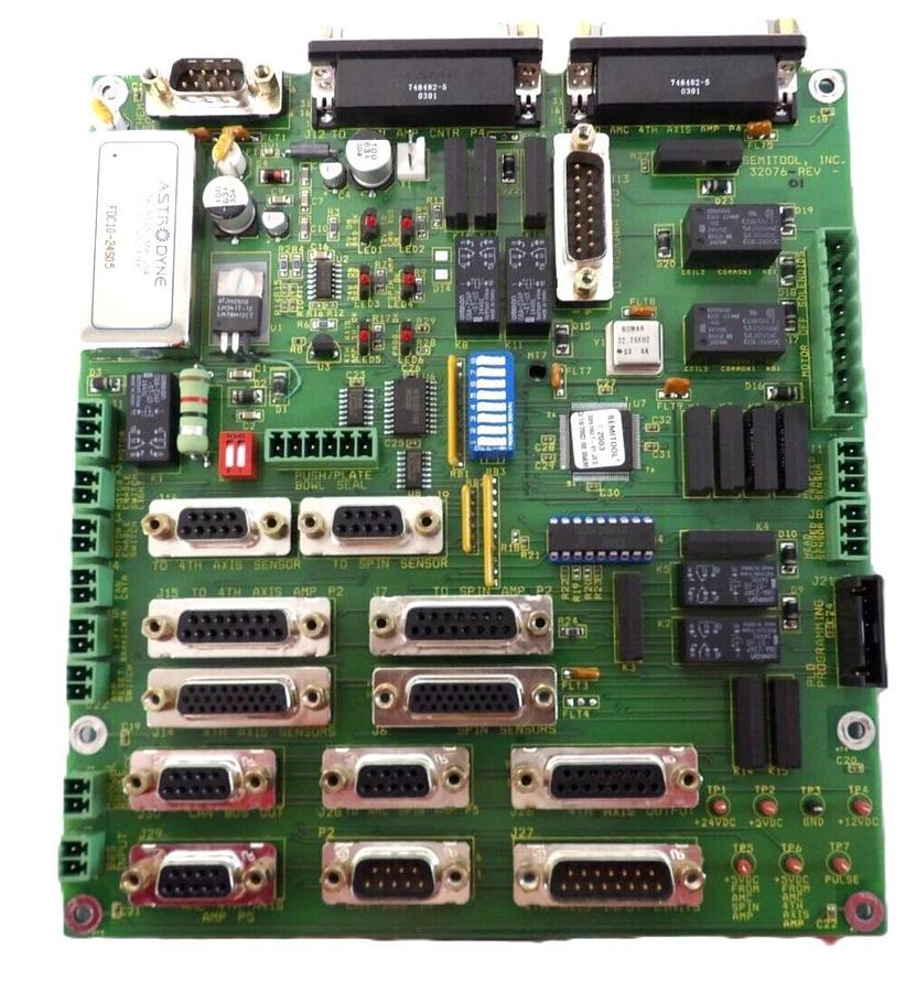 Refurbished Semitool 32076-01 Raider Spin Interface Assembly PCB Board OEM Refurbished