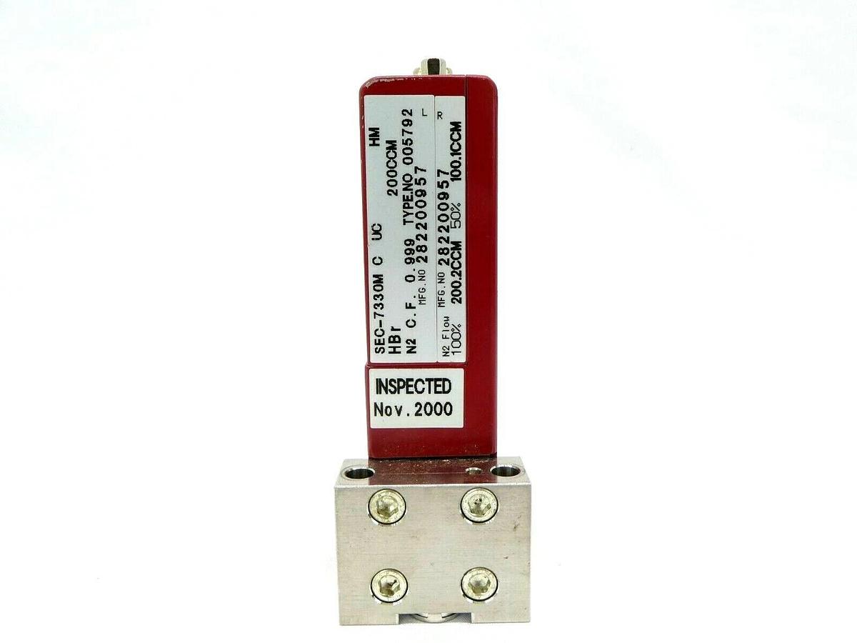 Used STEC SEC-7330M MFC Mass Flow Controller SEC-7330 200 CCM HBr Working Spare