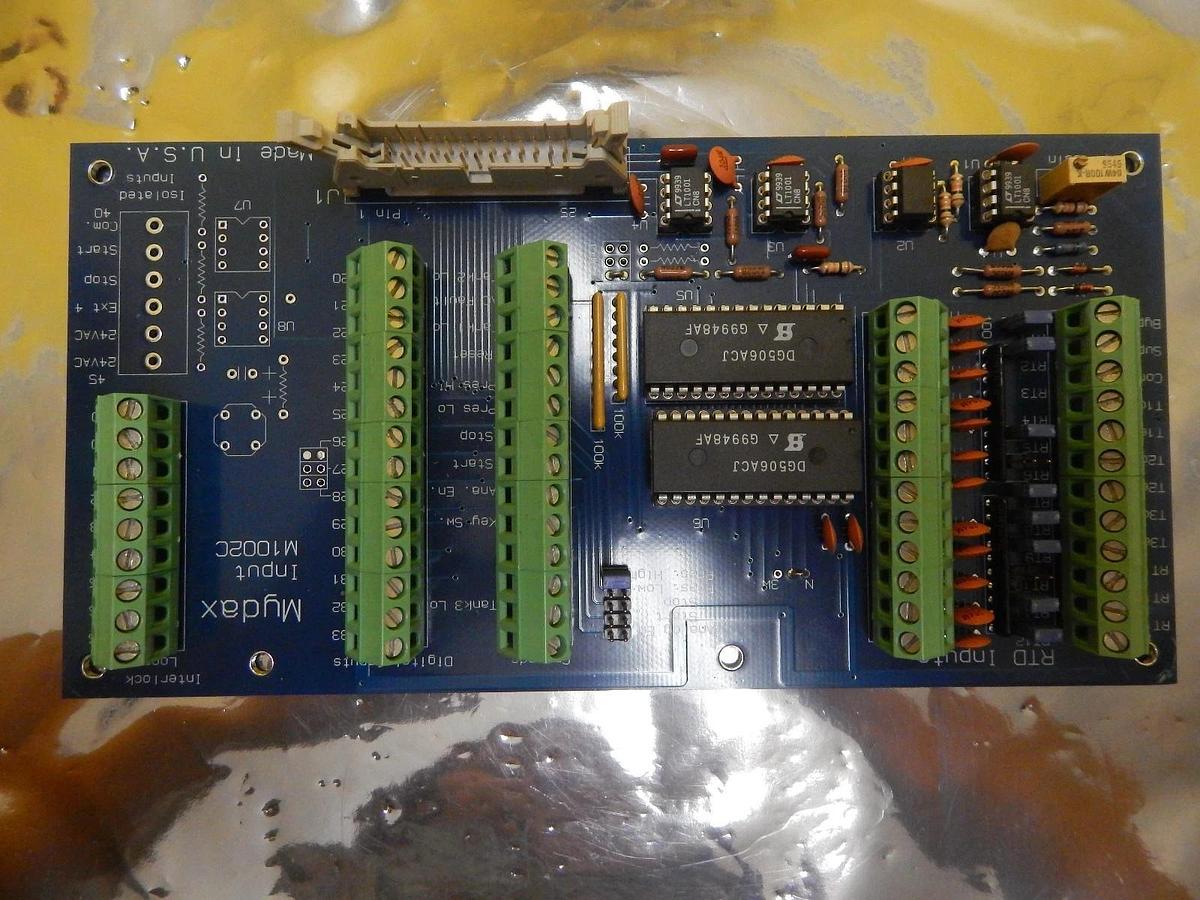 Used Mydax M1002C RTD Interface Input Board PCB Chiller 1M9W-T Used Working