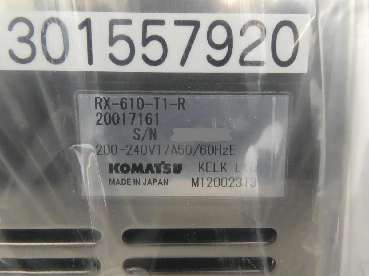 Used Komatsu RX-610-T1-R Chemical Circulator Controller 20017161 TEL New Spare