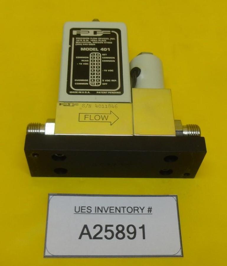 Used Precision Flow 401 Mass Flow Controller MFC 100 SCCM N2 Used Working