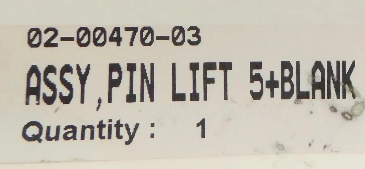 Refurbished Novellus Systems 02-00470-03 Pin Lift Assembly 5+Blank Manufacturer Refurbished