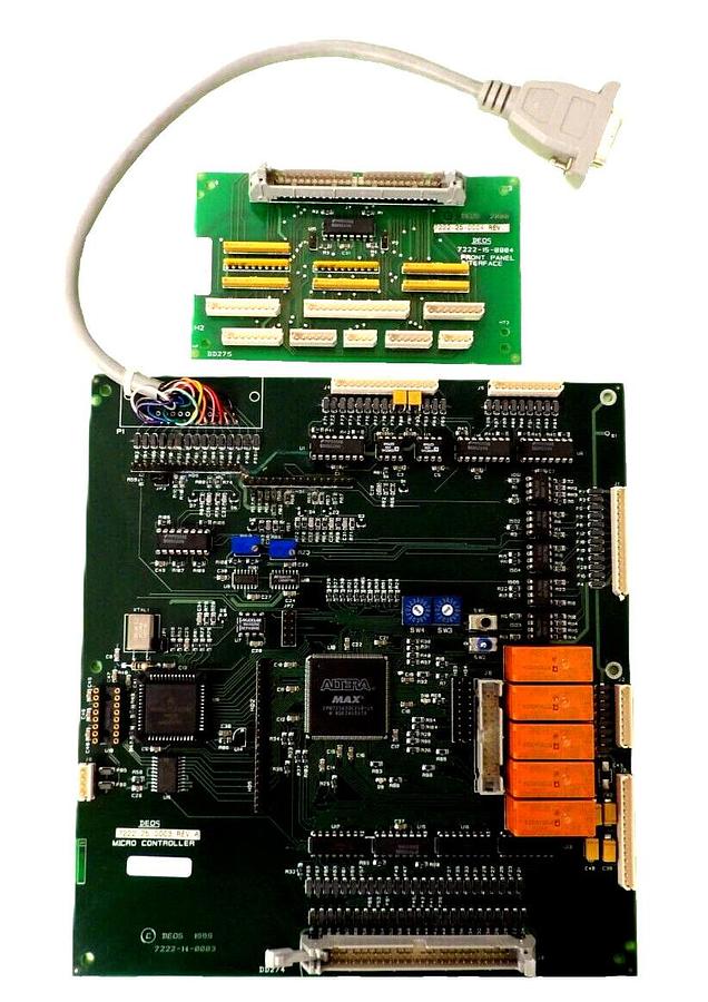 Used Coherent 7222-25-0003 Micro Controller PCB Set of 2 DEOS D1000 Working