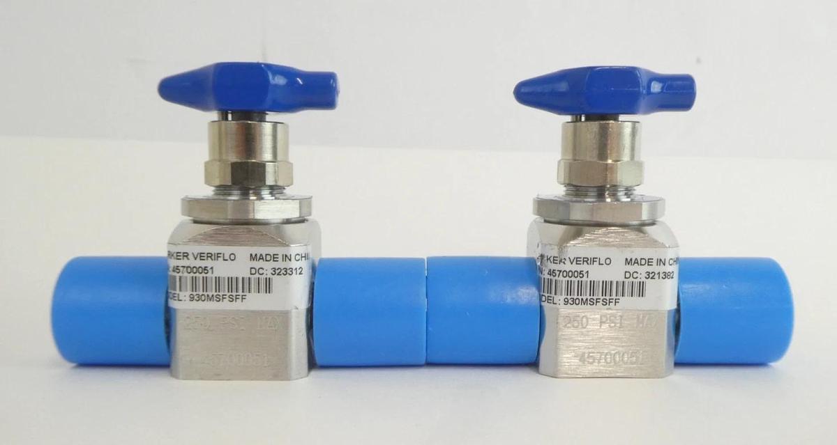 Used Parker Veriflo 930MSFSFF Diaphragm Valve Lot of 5 Working