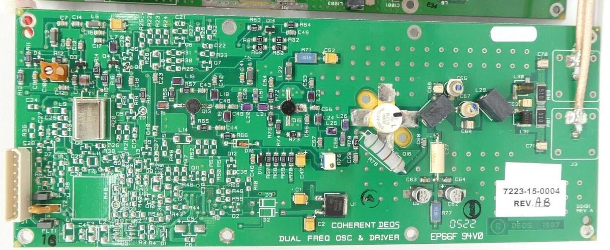 Used Coherent DEOS RF Distribution PCB Assembly C1063522 7223-15-0004 7203-15-0004