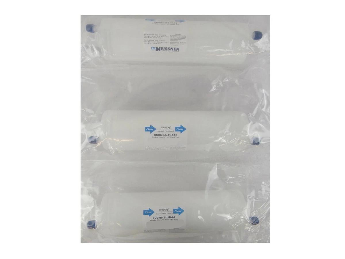 Meissner CUDM0.5-1NAA2 Filter Capsule 0.5 µm UltraCap Reseller Lot of 3 New