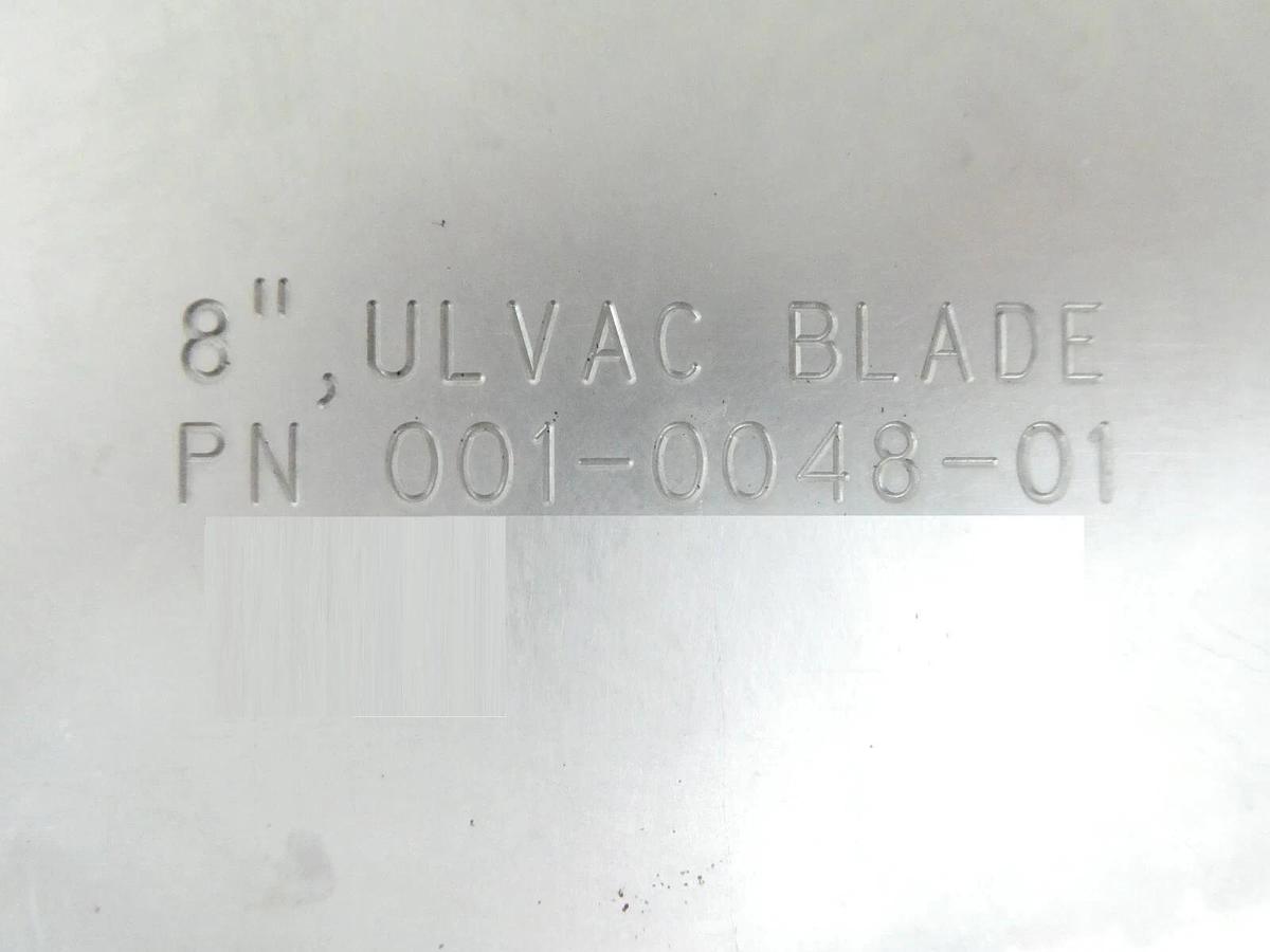 Used Ulvac Technologies 001-0048-01 200mm Wafer Blade Brooks MTR5 8" Set of 2 Working