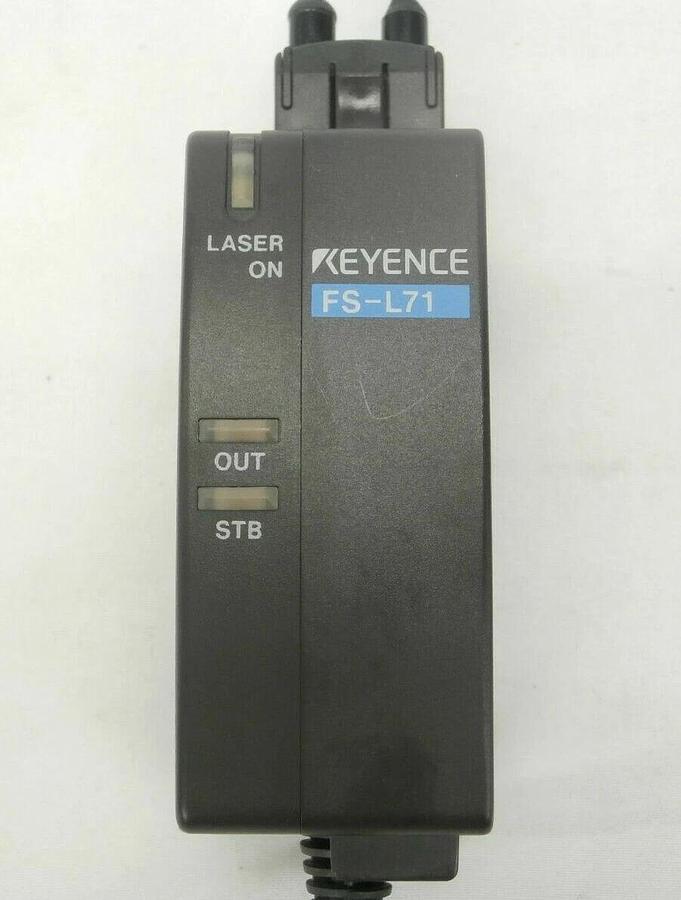 Used Keyence FS-L71 Photoelectric Sensor Amplifier Assembly Plasma-Therm Working