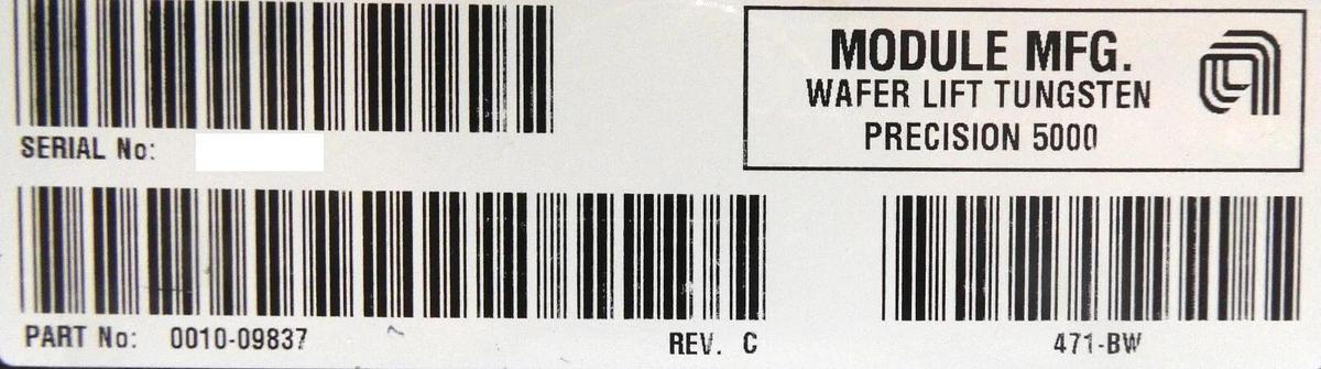 Used AMAT Applied Materials 0010-09837 Wafer Lift Precision 5000 Working Surplus