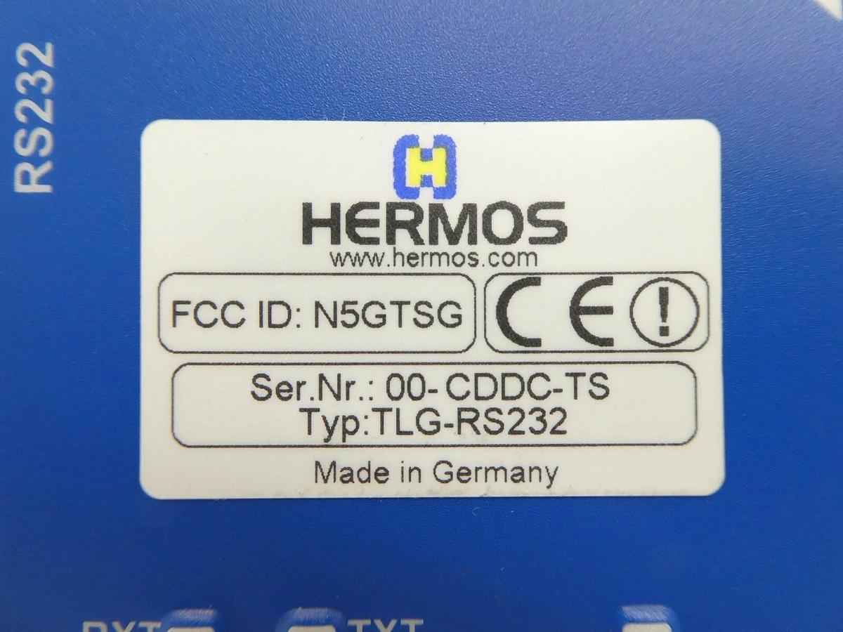 Used Hermos TLG-I1-AMAT-R1 Transponder Reader with Antenna ANT-2K15 Working Spare