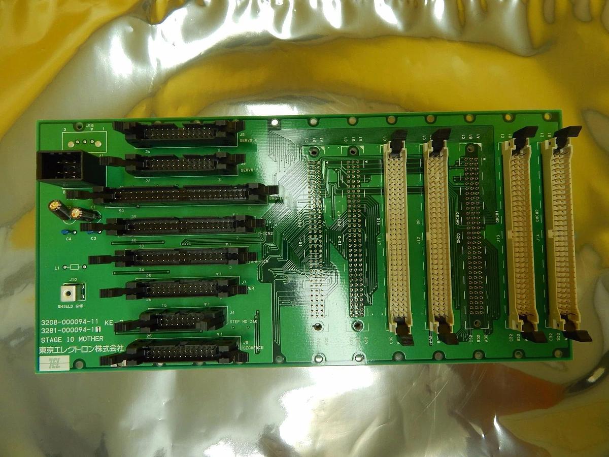 Used TEL Tokyo Electron 3281-000094-11 STAGE IO MOTHER Backplane PCB Used Working