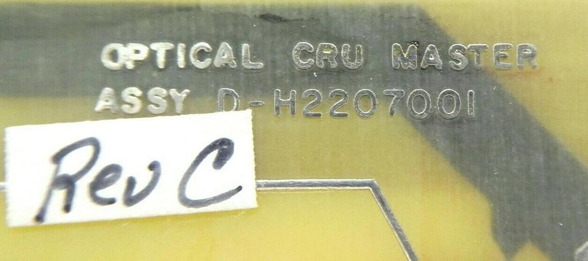 Used Varian Semiconductor VSEA D-H2207001 Optical CRU Master PCB Rev. C Working Spare