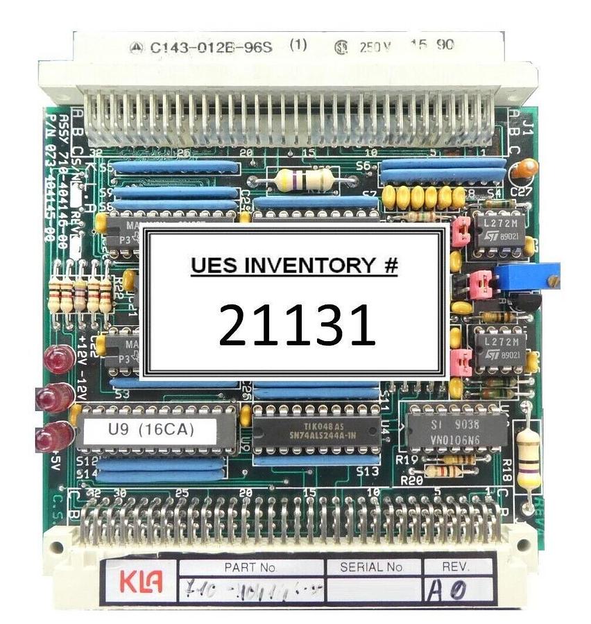 Used KLA-Tencor 073-404145-00 PCB 710-404146-00 eS31 E-Beam System Working Surplus