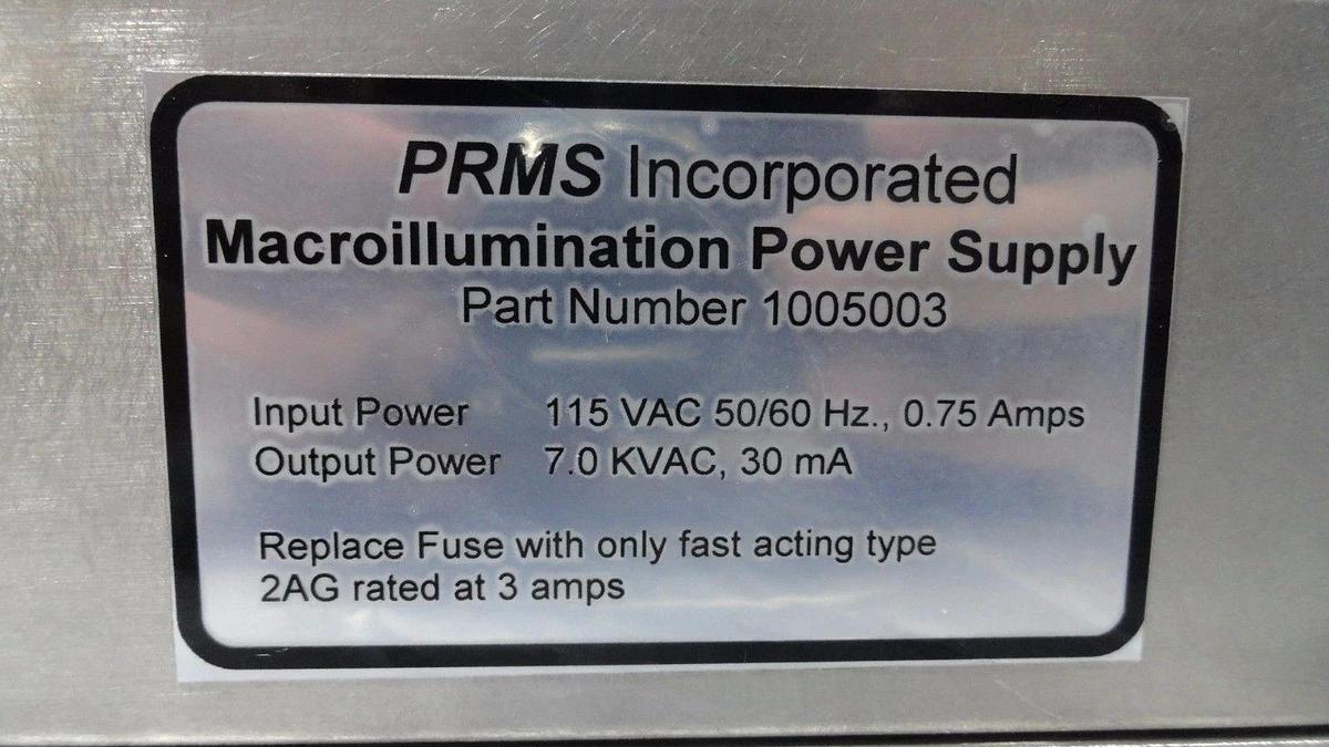 Used PRMS 1005003 Macroillumination Power Supply Nikon Optistation 7 Used Working