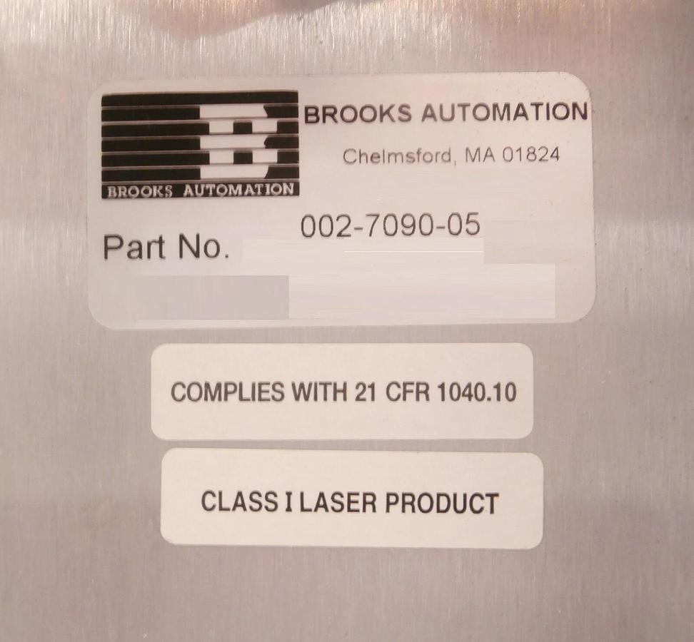 Used Brooks Automation 002-7090-05 Atmospheric Wafer Robot ATR-7 AcuTran 7 Working