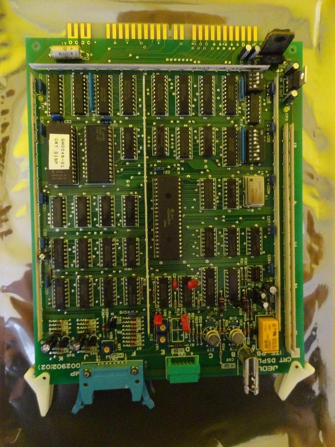 Used JEOL MP002902(02) CRT DSPL ITF PB Interface Board PCB Card JEM-2010F Working