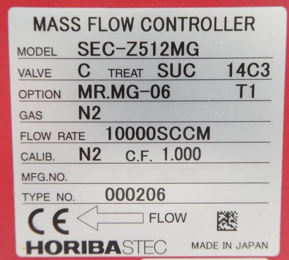 Used Horiba STEC SEC-Z512MG Mass Flow Controller MFC Z500 Reseller Lot of 6 Working