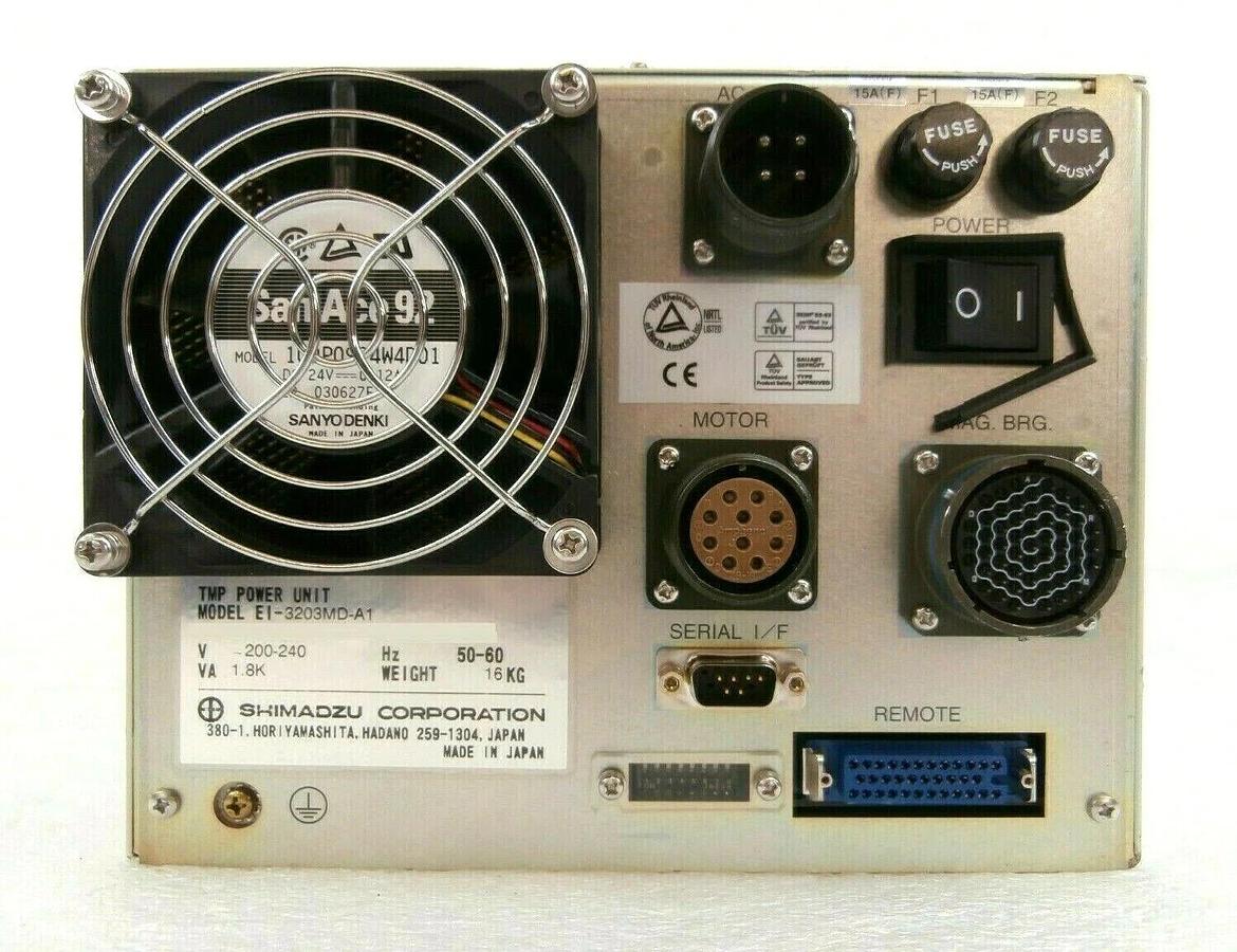 Used Shimadzu EI-D3203MD-A1 Turbomolecular Pump Controller TMP Turbo Tested Working