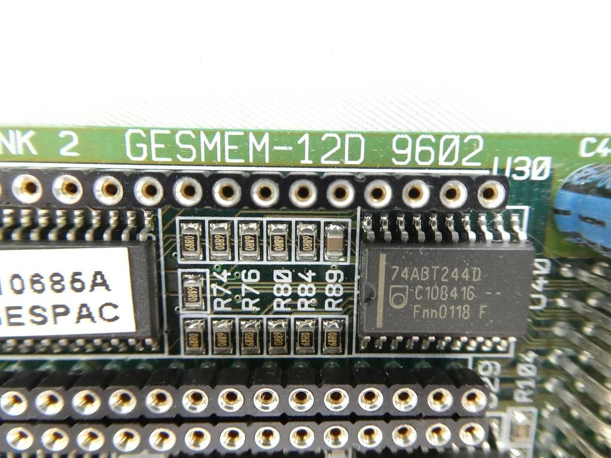 Used Gespac GESMEM-12D 9602 PCB Card GESMEM-12D ASM 03-325996A01 Untested As-Is