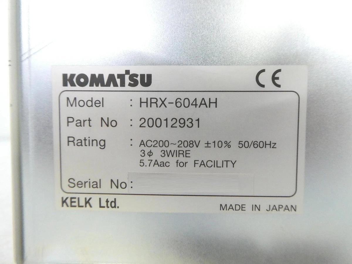Used Komatsu 20012931 Network Heater Controller HRX-604AH Dented Untested Surplus