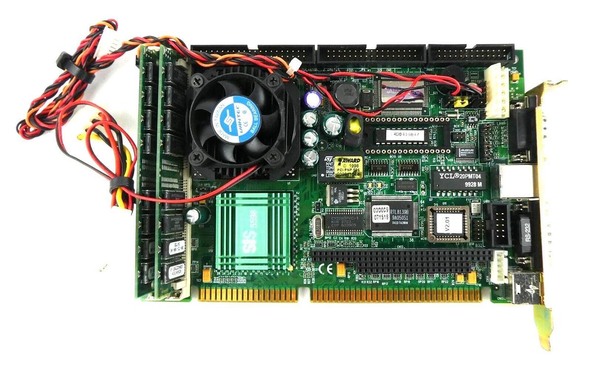 Used Axiomtek PCA-6154 PCA Single Board Computer Pentium CPU PCB Card Rev. A3 Working