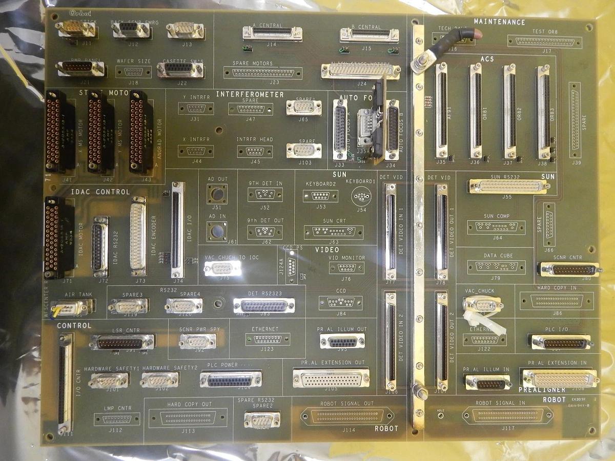 Used Orbot 710-26811-DD WFSCENTER Backplane PCB Board AMAT WF 736 DUO Used